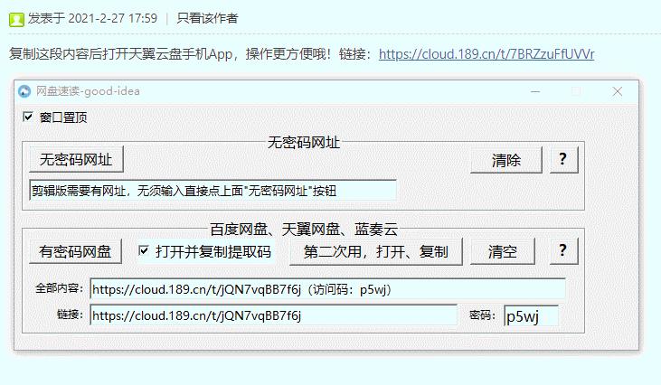 网盘速读工具下载,网盘速读工具,网页辅助